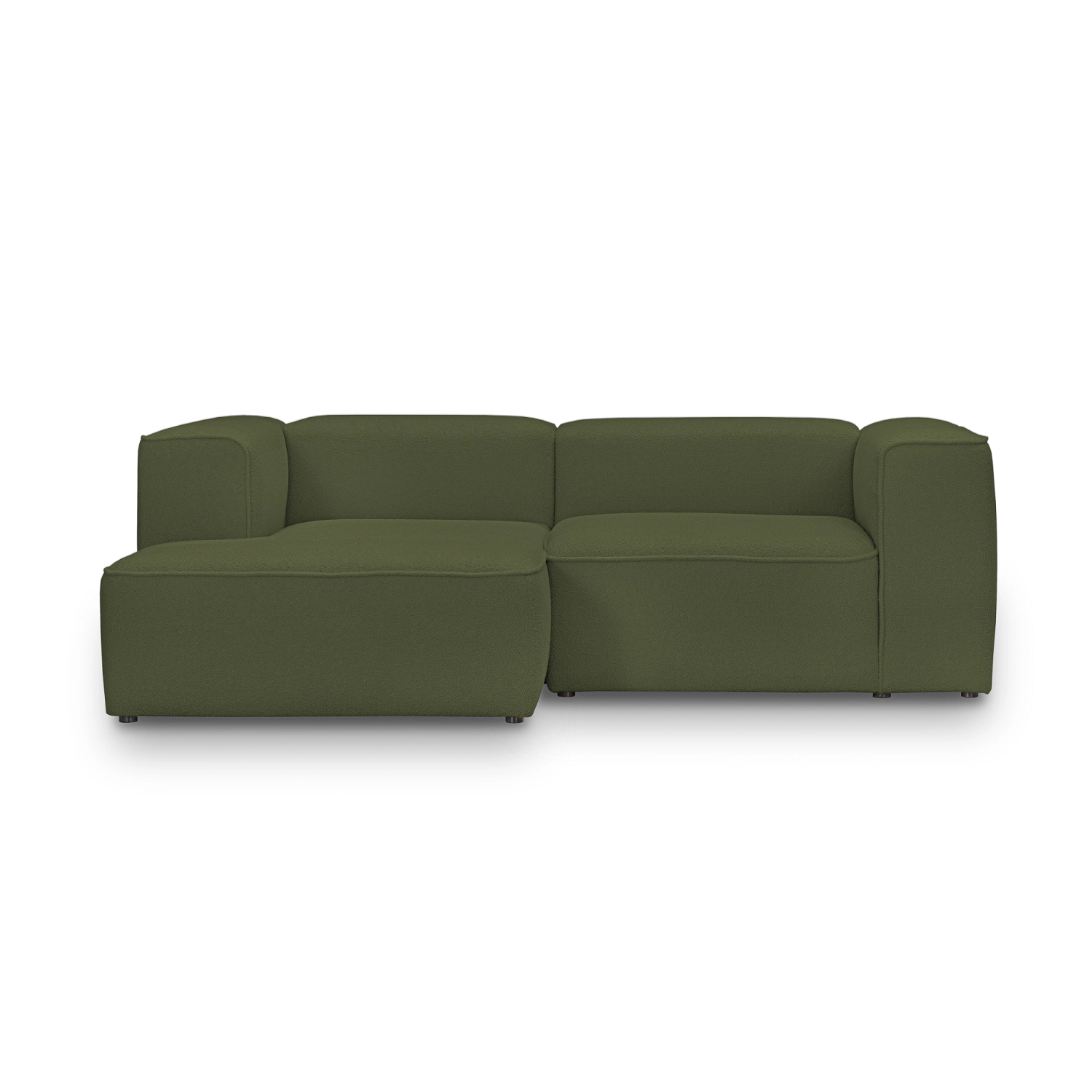 Narożnik modułowy 220x160 cm Luss oliwkowy boucle| MONONI.PL