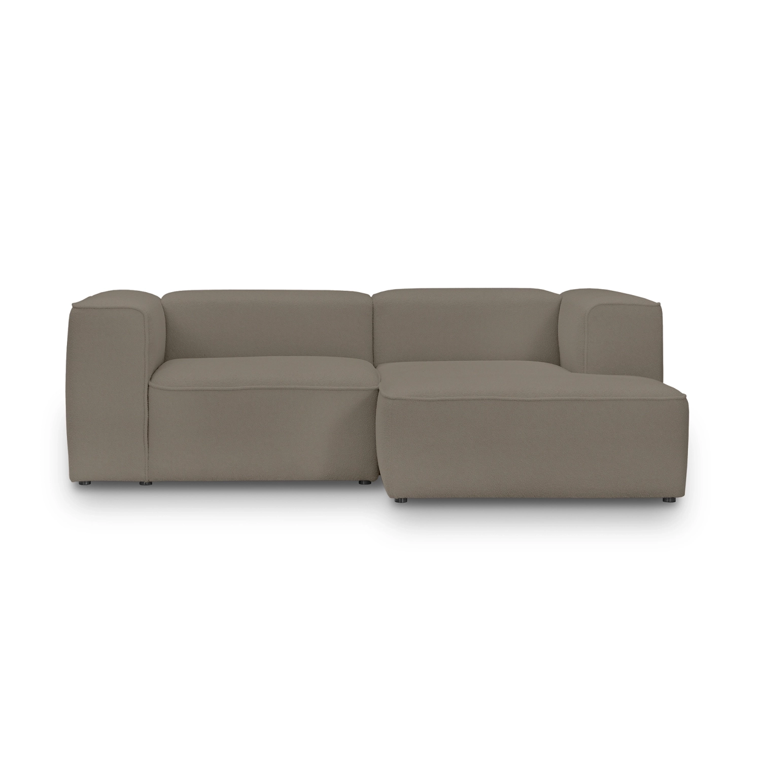 Modulares 2-Sitzer Schlafsofa 220x160 cm Luss coffee boucle