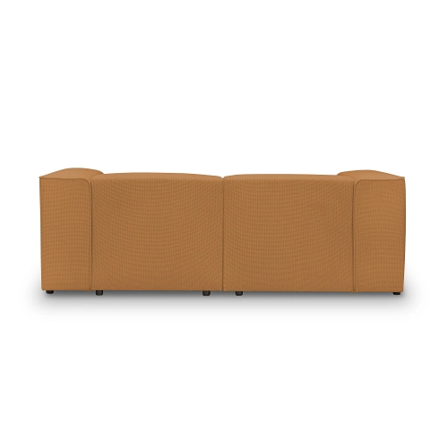 Narożnik modułowy 2 osobowy 220x160 cm Luss pomarańczowy | MONONI.PL