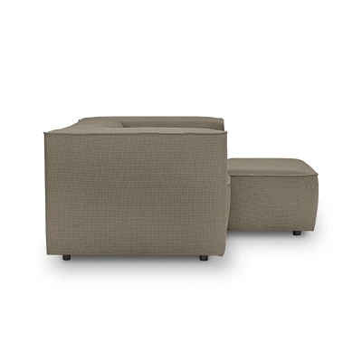 Narożnik modułowy 220x160 cm Luss taupe plecionka | MONONI.PL