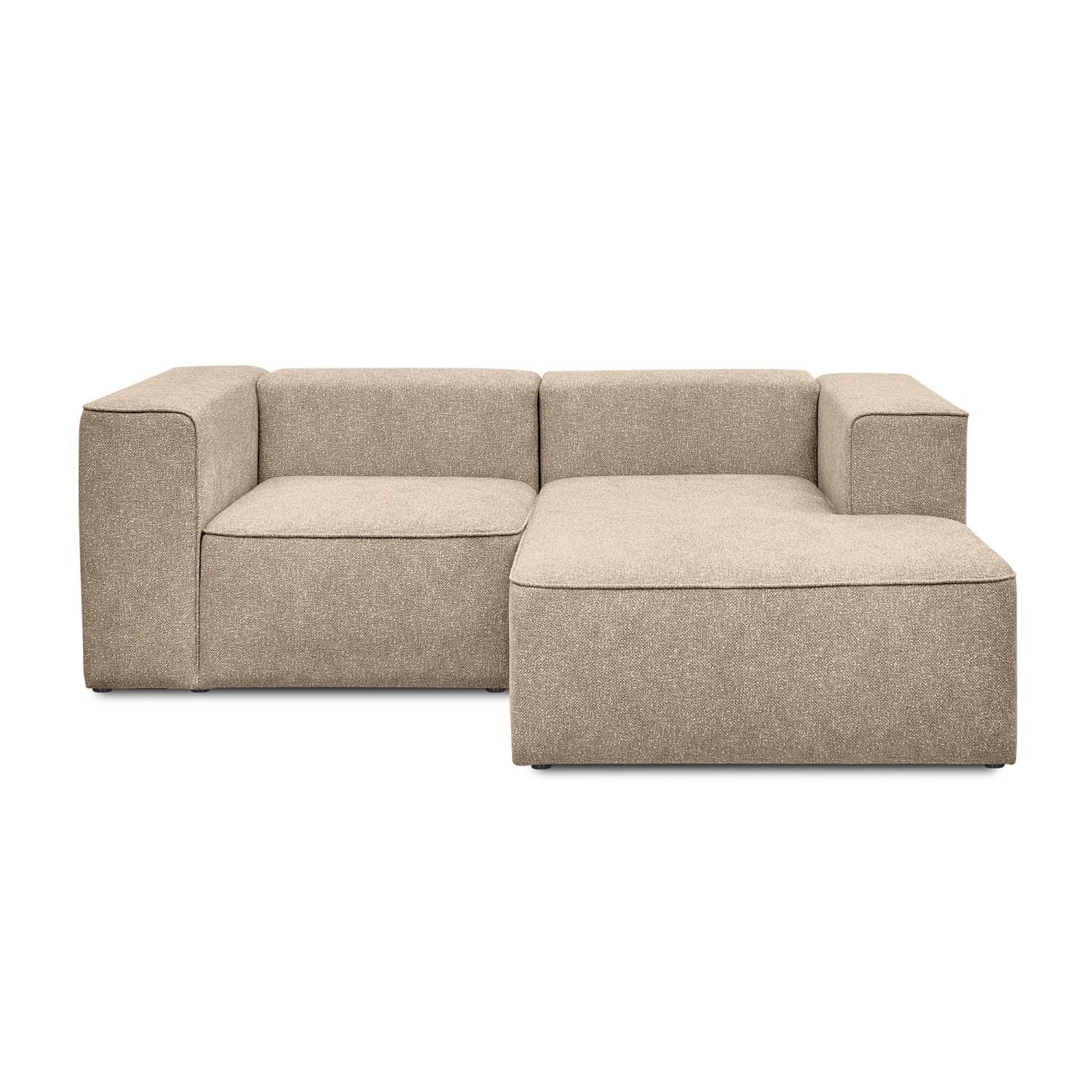 Kleines modulares Ecksofa 220x160 cm Luss beige boucle| MONONI.PL
