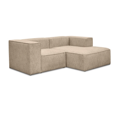 Kleines modulares Ecksofa 220x160 cm Luss beige boucle| MONONI.PL