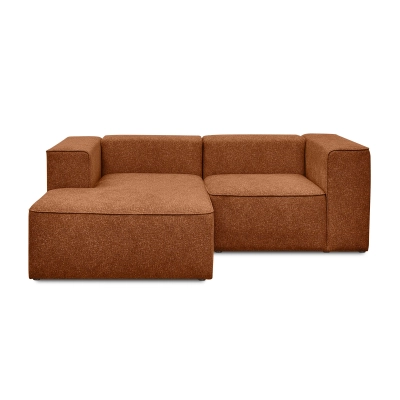 Modulares 2-Sitzer Schlafsofa 220x160 cm Luss rust boucle| MONONI.PL