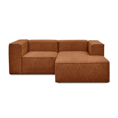 Modulares 2-Sitzer Schlafsofa 220x160 cm Luss rust boucle| MONONI.PL