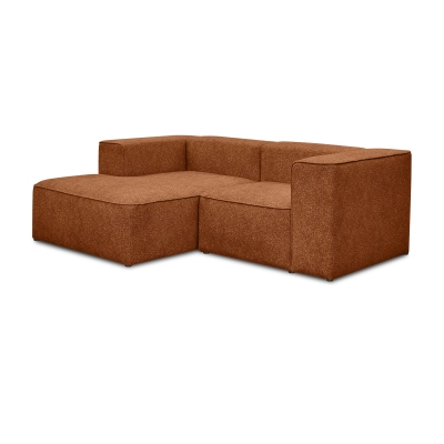 Modulares 2-Sitzer Schlafsofa 220x160 cm Luss rust boucle| MONONI.PL