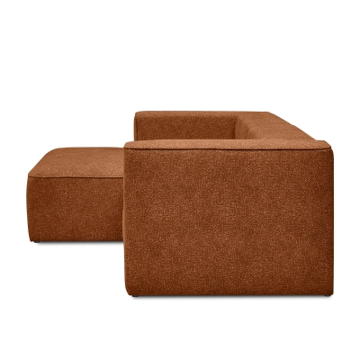 Narożnik modułowy 2 osobowy 220x160 cm Luss rdzawy boucle| MONONI.PL