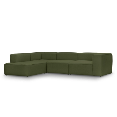 Narożnik modułowy Luss 290x210 cm oliwkowy boucle I MONONI.PL