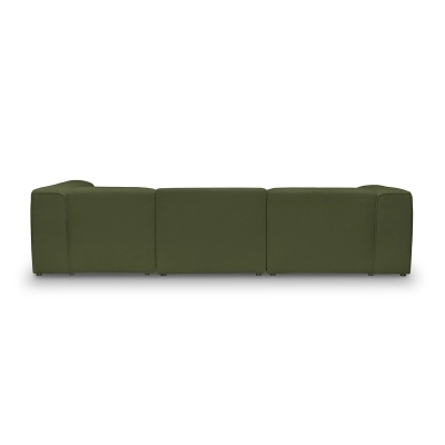 Luss modulares Ecksofa 290x210 cm olive boucle I MONONI.PL