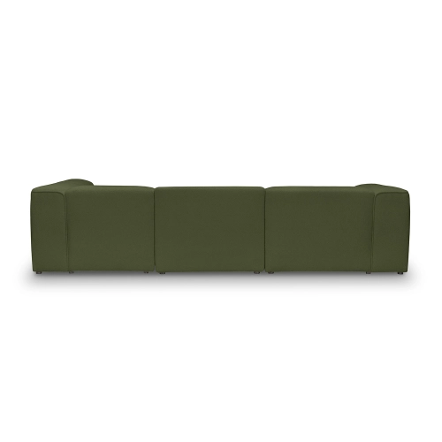 Luss modulares Ecksofa 290x210 cm olive boucle I MONONI.PL