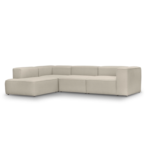 Modernes modulares Ecksofa 290x210 cm Luss beige boucle I MONONI.PL