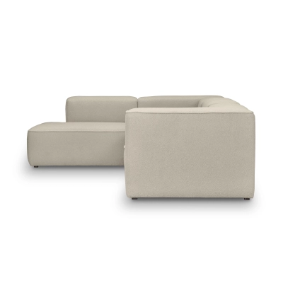 Nowoczesny narożnik modułowy 290x210 cm Luss beżowy boucle I MONONI.PL