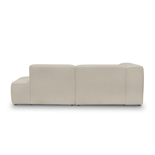 Sofa mit Armlehne Luss 220x100 cm hellbeige boucle|MONI.PL