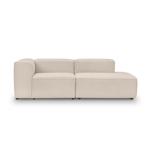 Sofa modułowa 230x100 cm z podłokietnikiem Luss beżowa I MNONI.PL