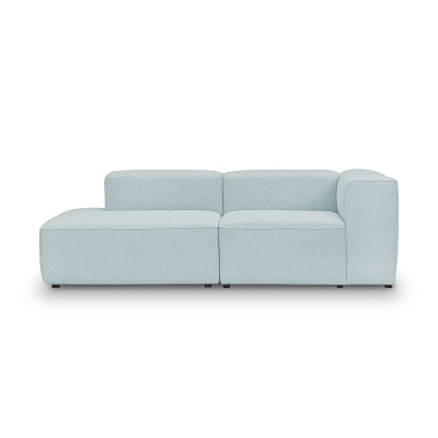 Sofa 230x100 cm mit Armlehne Luss hellblau I MONONI.PL