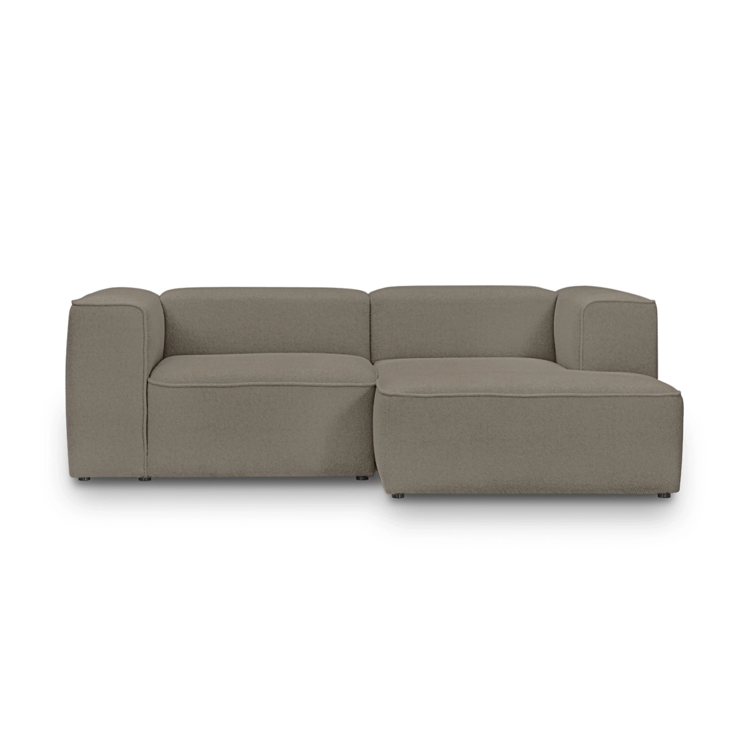 Modulares 2-Sitzer Schlafsofa 230x160 cm Luss coffee boucle I MONONI
