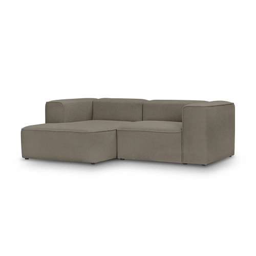 Modulares 2-Sitzer Schlafsofa 230x160 cm Luss coffee boucle I MONONI