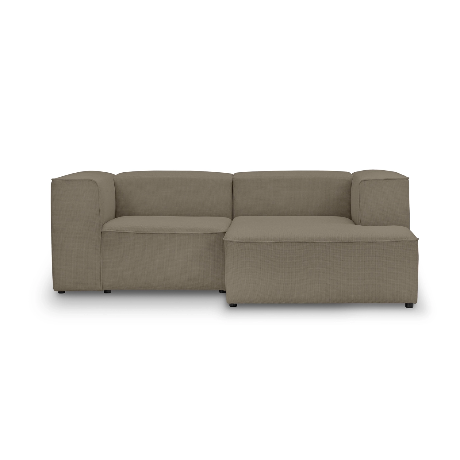 Mały narożnik modułowy  230x160 cm Luss taupe plecionka I MONONI.PL