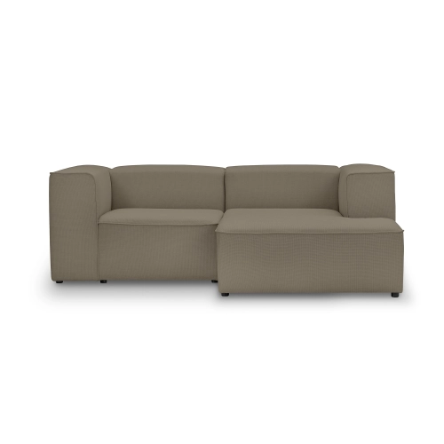 Mały narożnik modułowy  230x160 cm Luss taupe plecionka I MONONI.PL