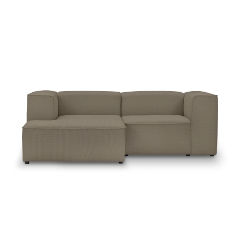 Kleine modulare Ecke 230x160 cm Luss taupe kariert I MONONI.PL
