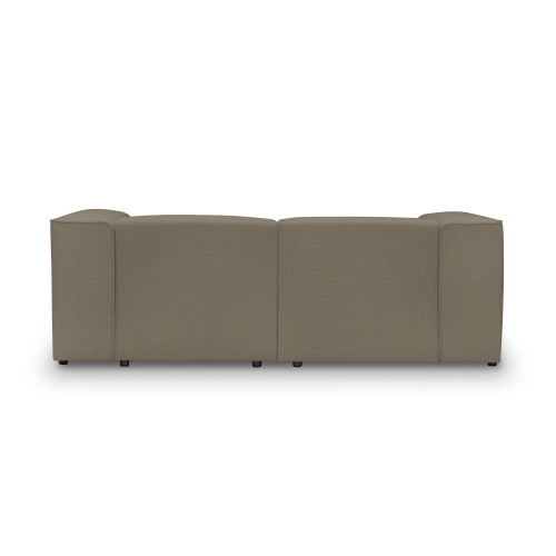 Mały narożnik modułowy  230x160 cm Luss taupe plecionka I MONONI.PL