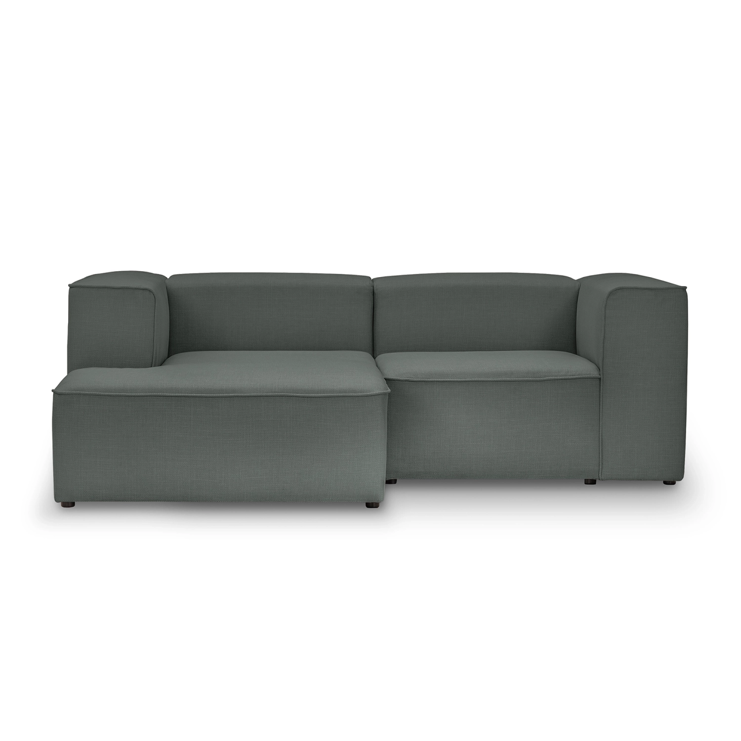 Mały narożnik modułowy 230x160 cm Luss szary plecionka I MONONI.PL