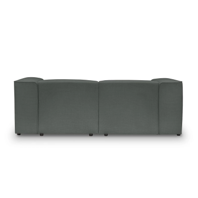 Mały narożnik modułowy 230x160 cm Luss szary plecionka I MONONI.PL
