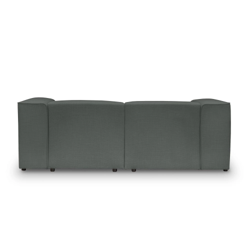 Mały narożnik modułowy 230x160 cm Luss szary plecionka I MONONI.PL