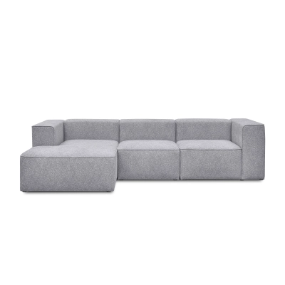 Modulares Ecksofa Luss 3 Sitzer 300x160 cm hellgrau I MONONI.PL