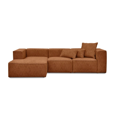 Wygodny narożnik modułowy Luss 3 osobowy 300x160 cm rdzawy I MONONI.PL