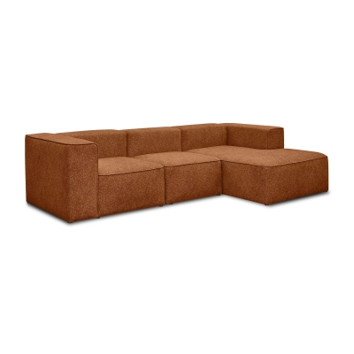 Komfortable Luss 3-Sitzer modular Ecke 300x160 cm Rost I MONONI.PL