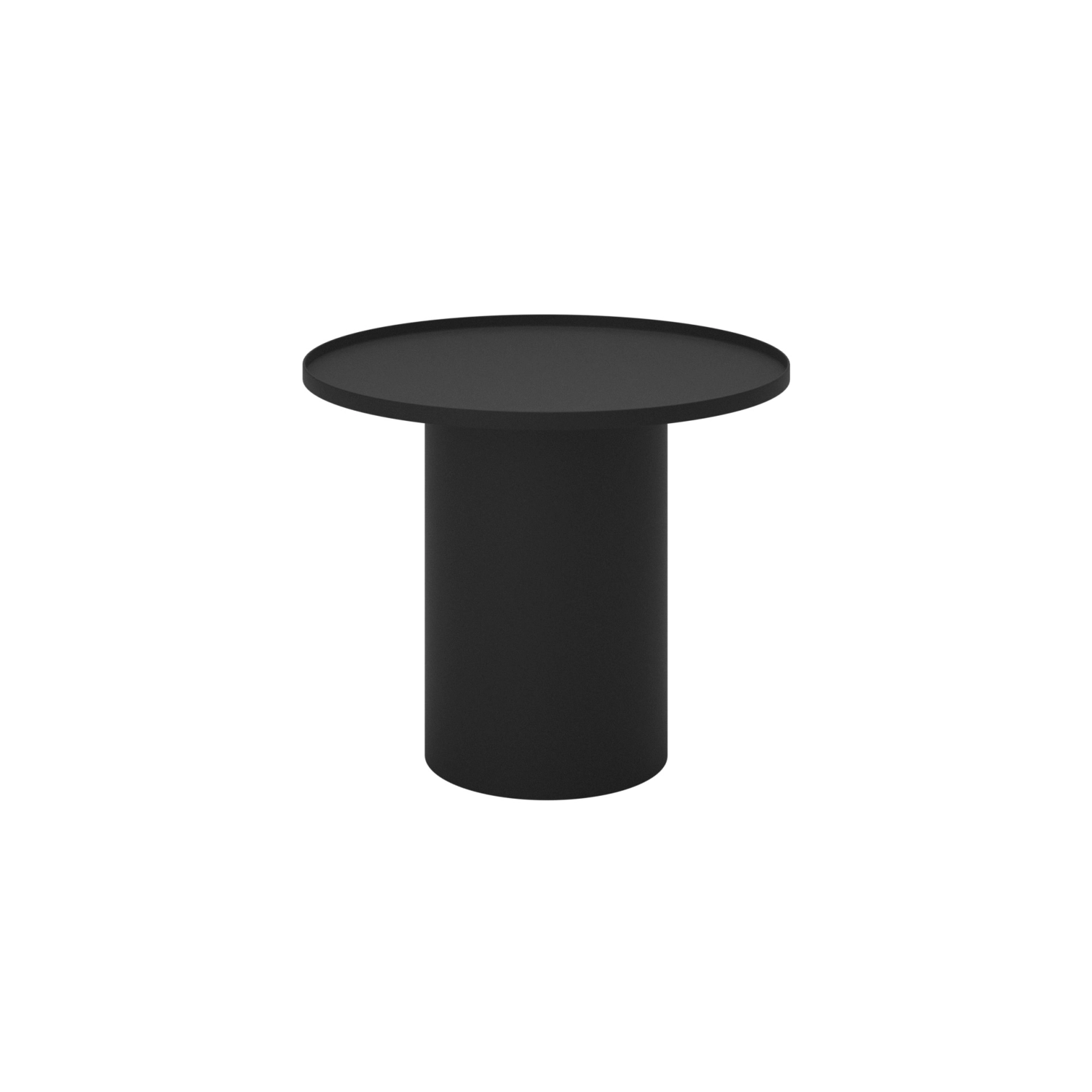 Tuba Walec stolik kawowy fi 60 cm z metalowym blatem