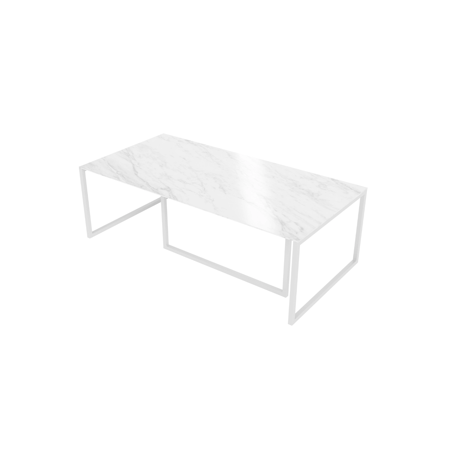 Tulle Couchtisch 120x60 mit Glasplatte I MONONI.PL