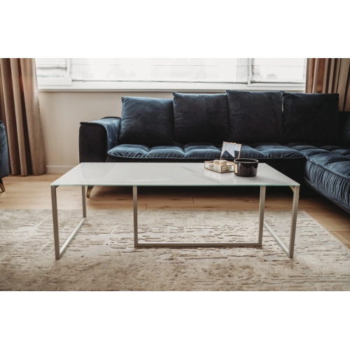 Tulle Couchtisch 120x60 mit Glasplatte I MONONI.PL