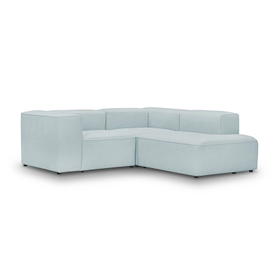 Modulares Ecksofa Luss 220x210 cm hellblau Chenille I MONONI.PL