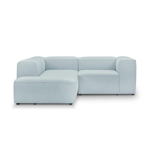 Modulares Ecksofa Luss 220x210 cm hellblau Chenille I MONONI.PL
