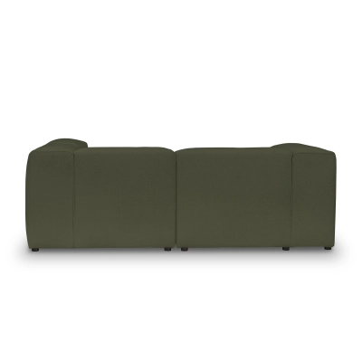 Bequemes kleines Ecksofa 220x210 cm Luss oliv Chenille I MONONI.PL