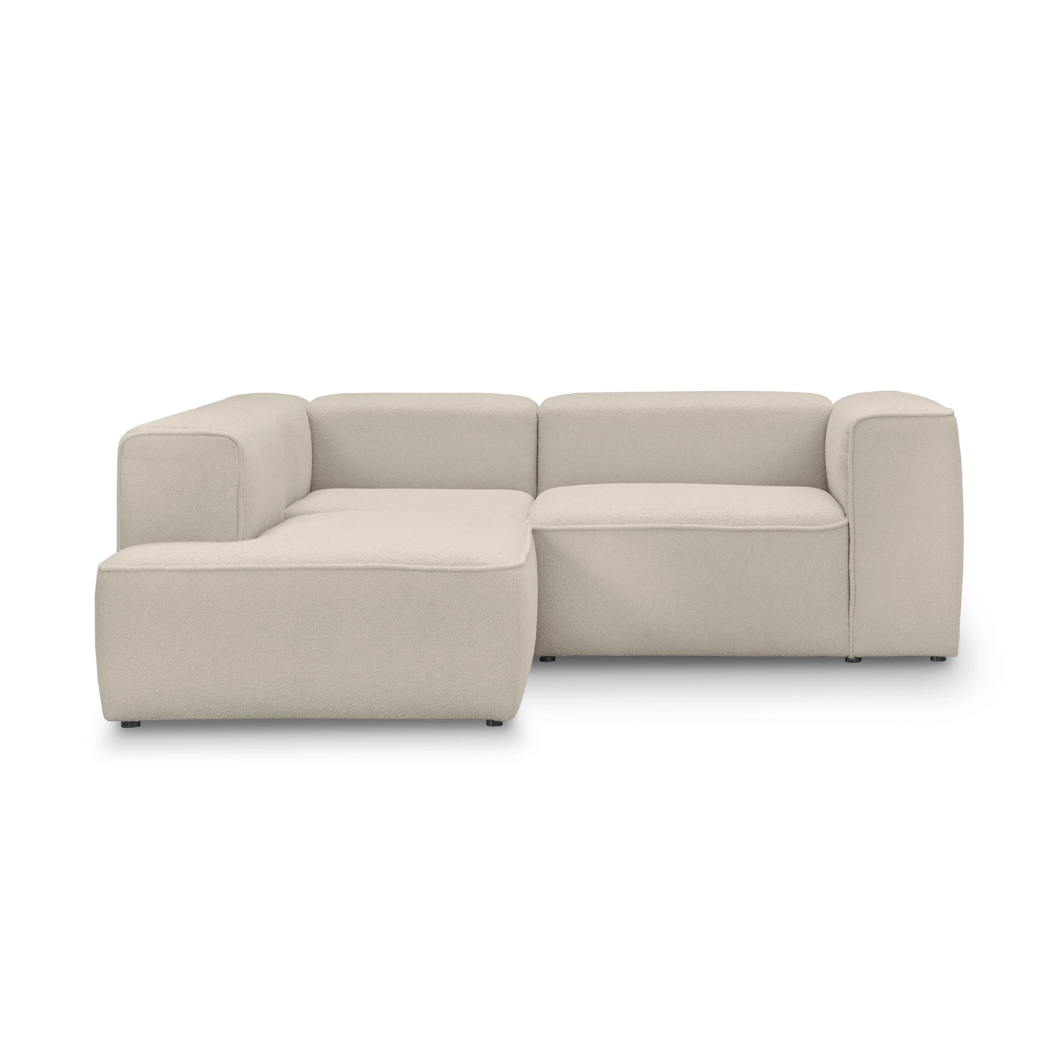 Luss modulares Ecksofa 220x210 cm hellbeige boucle I MONONI.PL