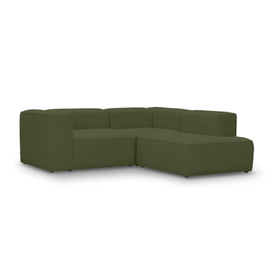 Kleines Ecksofa 220x210 cm Luss olive boucle I MONONI.PL