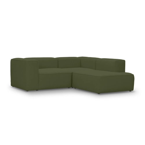 Kleines Ecksofa 220x210 cm Luss olive boucle I MONONI.PL