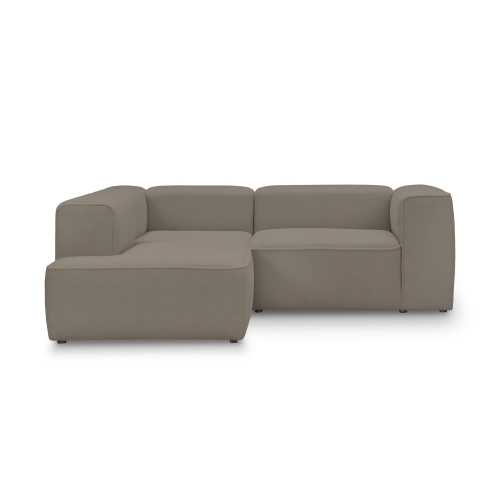 Kleines Ecksofa 220x210 cm Luss coffee boucle I MONONI.PL