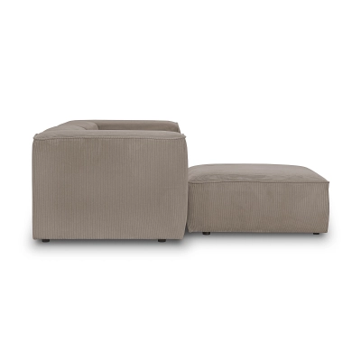 Nowoczesny narożnik modułowy 220x200 cm Luss taupe sztruks | MONONI.pl