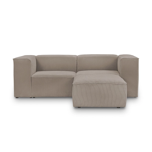 Moderne modulare Ecke 220x200 cm Luss taupe corduroy | MONONI.pl