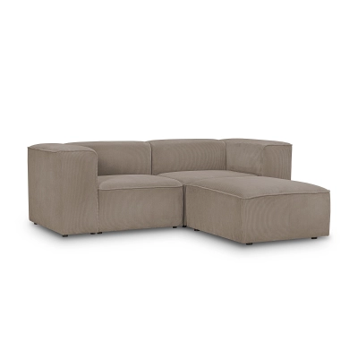 Moderne modulare Ecke 220x200 cm Luss taupe corduroy | MONONI.pl