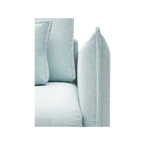 Sofa rozkładana Lorena 227x110 cm jasnoniebieski szenil | MONONI.PL