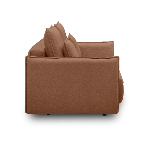 Sofa rozkładana 227x110 cm Lorena koralowy dzianina | MONONI.PL