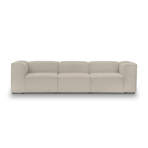 Bequemes modulares Sofa 300x100 cm Luss hellbeige boucle I MONONI.PL