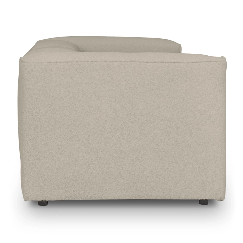 Wygodna sofa modułowa 300x100 cm Luss jasnobeżowa boucle I MONONI.PL