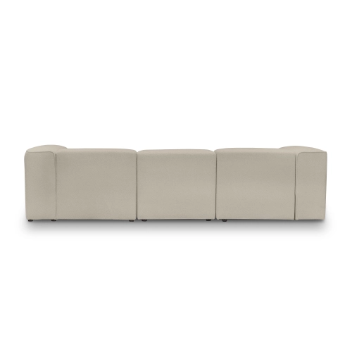 Wygodna sofa modułowa 300x100 cm Luss jasnobeżowa boucle I MONONI.PL