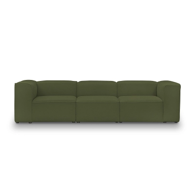 Bequemes 3-Sitzer Modulsofa 300x100 cm Luss oliv I MONONI.PL
