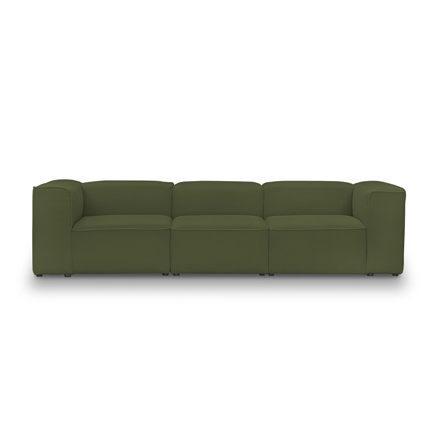 Bequemes 3-Sitzer Modulsofa 300x100 cm Luss oliv I MONONI.PL